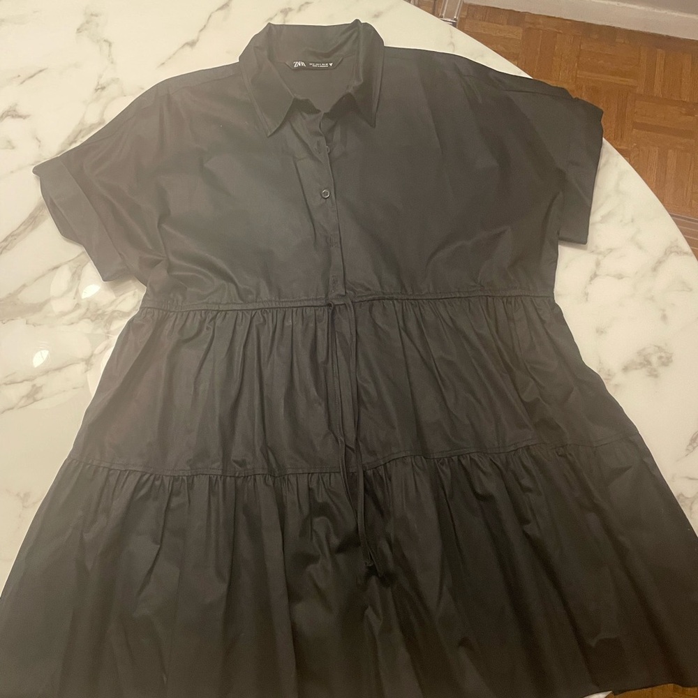 Black Zara babydoll dress